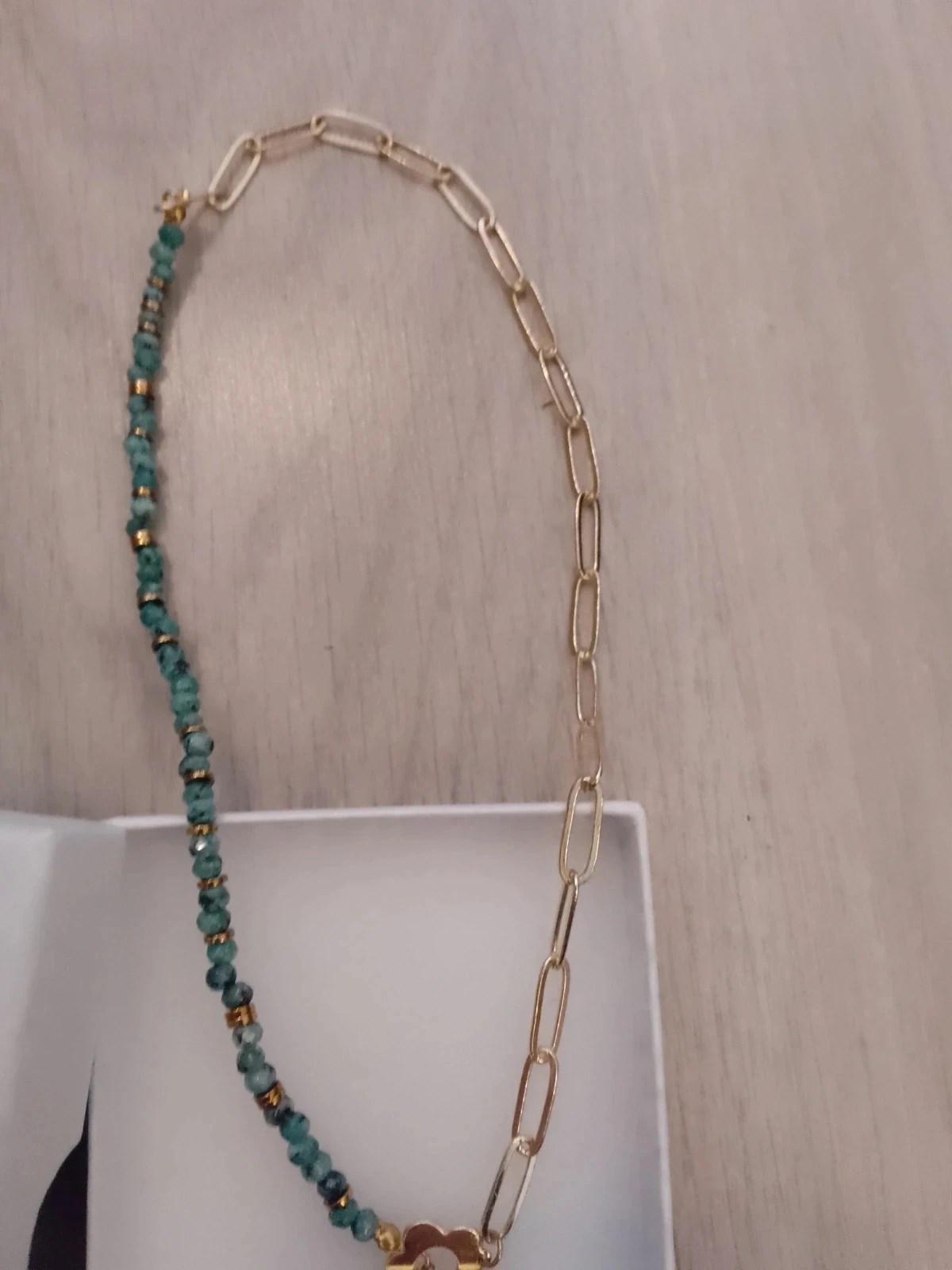Necklace with African turquoise stones – photo 2